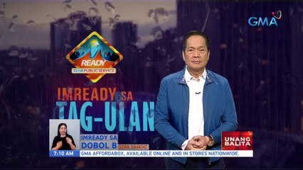 Télécharger la video: Weather update today as of 7:08 a.m. (August 26, 2022) - ITCZ, umiiral sa Visayas; hanging #Habagat, pansamantalang hindi nakaaapekto sa bansa | UB