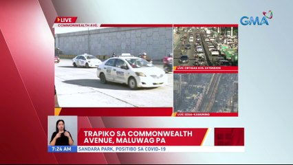 Trapiko sa Commonwealth Avenue, maluwag pa | UB