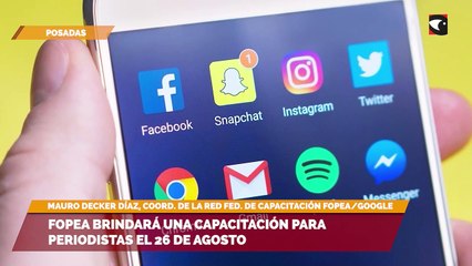 FOPEA Brindará una capacitación para periodistas el 26 de agosto