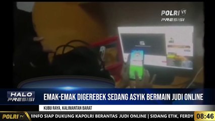 Emak-Emak Digerebek Sedang Asyik Bermain Judi Online