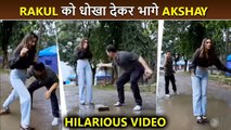 Akshay Kumar's Funny Prank On Rakul Preet Singh | Cuttputlli Promotions