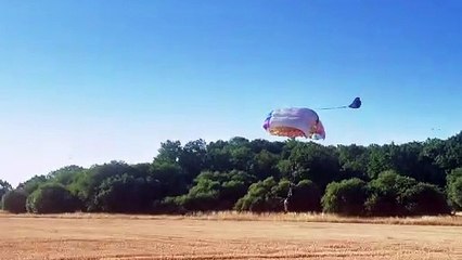 BASE Jump From Wind Turbine Has a Tricky Downwind Landing