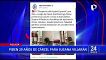 Lava Jato: Fiscalía pide 29 años de prisión para Susana Villarán