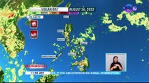 Weather update today as of 11:50 a.m. (August 26, 2022) - Hanging #Habagat, pansamantalang hindi umi