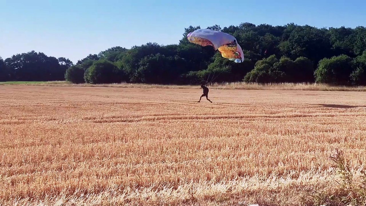 BASE Jump From Wind Turbine Has a Tricky Downwind Landing