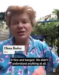 A Russian missile strike at a train station in Chaplyne, Ukraine,