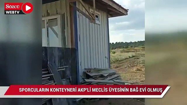 Sporcuların soyunma odası AKP’li meclis üyesinin bağ evi olmuş