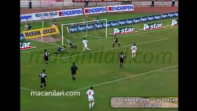 Gaziantepspor 1-1 Galatasaray 12.08.2001 - 2001-2002 Turkish 1st League Matchday 1