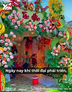 Độc lạ cổng cưới miền Tây từ cau và ớt đi khắp cả nước: Mạc Văn Khoa rước về Hải Dương