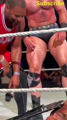 Drew McIntyre celebrates with The Street Profits #wwe #celebrate