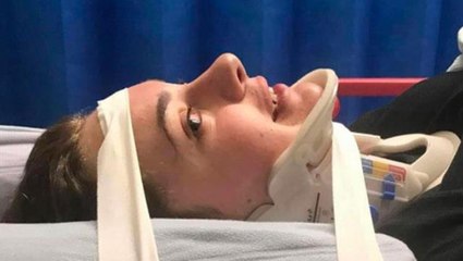 Sonu hüsranla bitti! Akım olan kafatası yarışmasında kızın boyun kemiği kırıldı