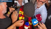 Les larmes de joie de Samuel Umtiti face à l'accueil des supporters de Lecce