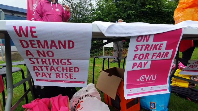 115,000 Royal Mail postal workers are striking today in a dispute over pay