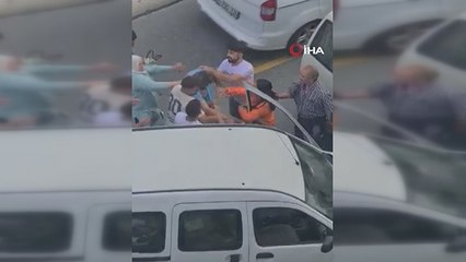 Sultanbeyli'de kaza yaptığı araç sürücüsünü darp etti