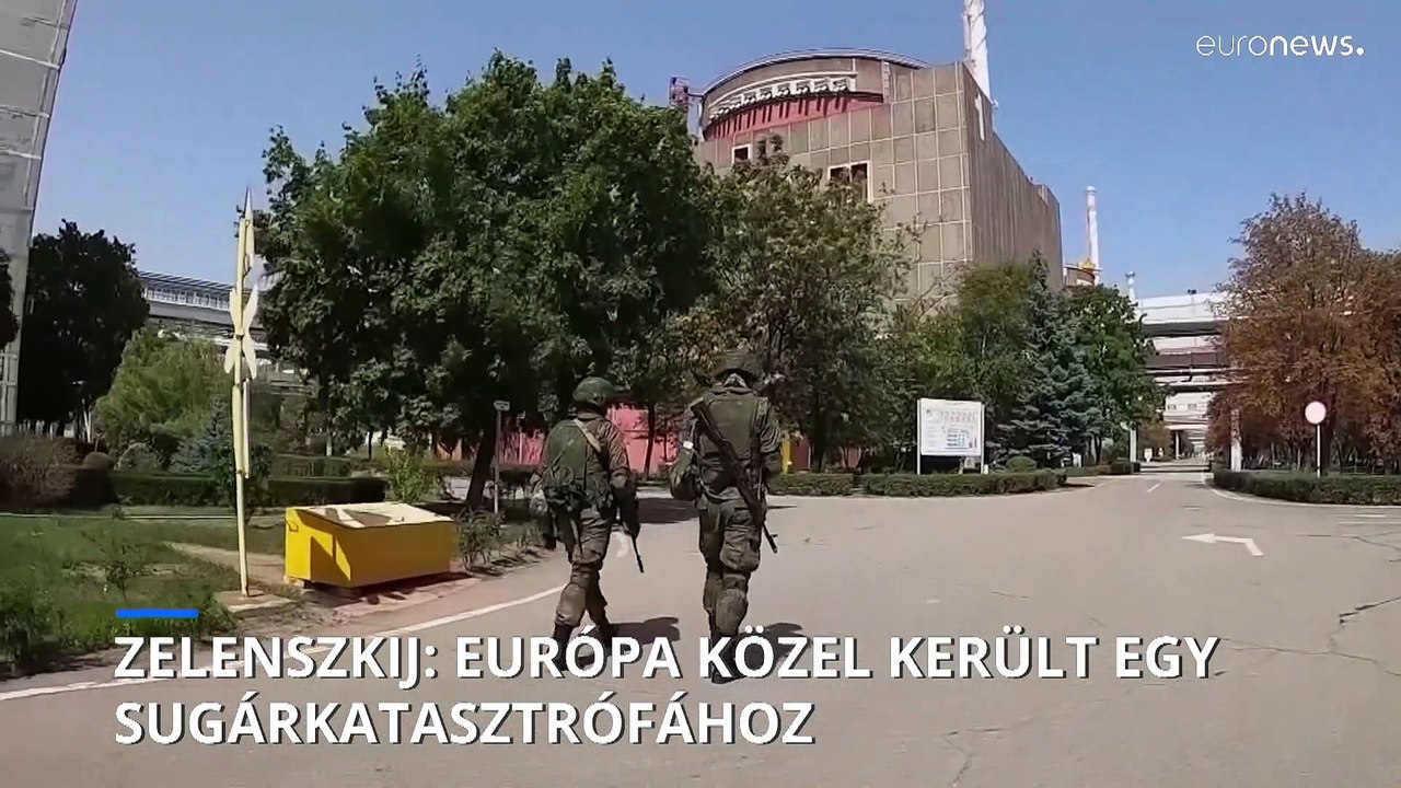 Zelenszkij szerint közel volt a sugárkatasztrófa a zaporizzsjai leállásnál