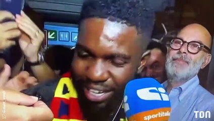 Samuel Umtiti ému aux larmes devant l'accueil de ses fans !