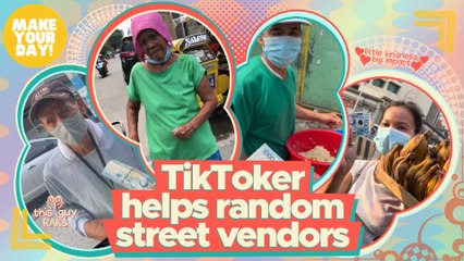 TikToker helps random street vendors  | Make Your Day
