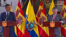Pedro Sánchez busca estrechar lazos entre Europa y Sudamérica en su visita a Ecuador