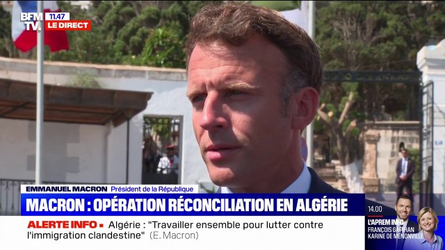 Emmanuel Macron en Algérie: Nous voulons simplifier les choses pour l'immigration choisie