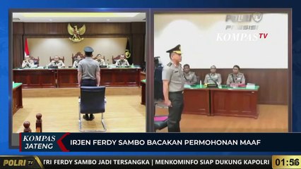 Irjen Ferdy Sambo Menyampaikan Permohonan Maaf