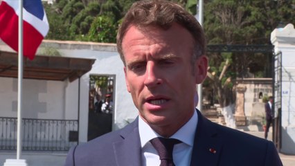 Emmanuel Macron s'exprime depuis Alger