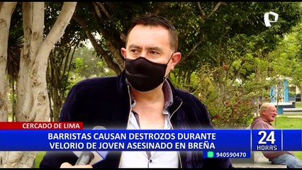 Descargar video: Cercado de Lima: barristas causan destrozos durante velorio de joven asesinado en Breña