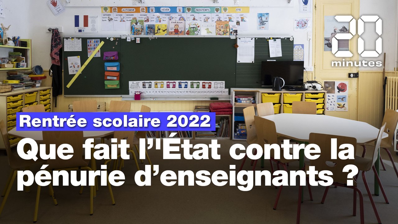 Rentrée scolaire 2022 : L'Etat français tente de lutter contre la pénurie d'enseignants