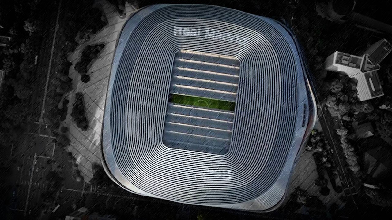 Instalación del césped del estadio "Santiago Bernabéu"
