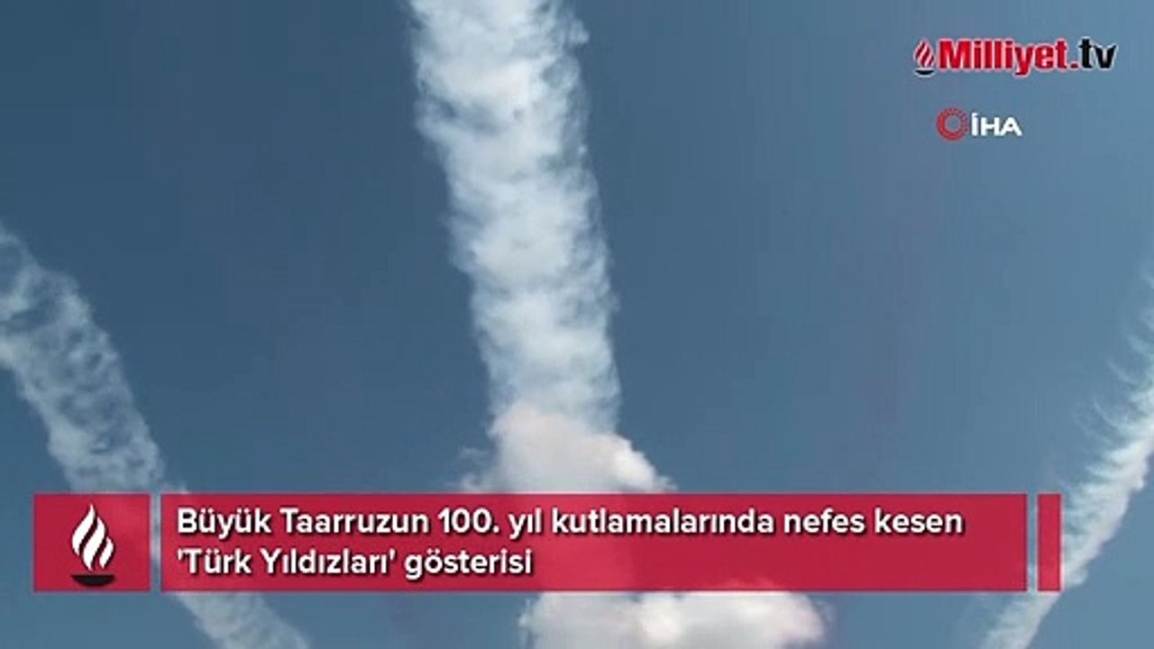 Büyük Taarruz'un 100. yılında Türk Yıldızları gösterileriyle nefesleri kesti