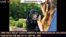 Time for a walk? 'Doggy dementia' risk increases by 52% each year after the age of 10 - but ke - 1br