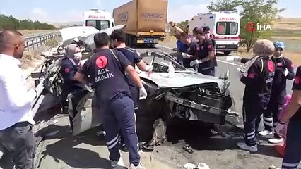 Feci kaza! Anne ve baba öldü, oğul yaralı