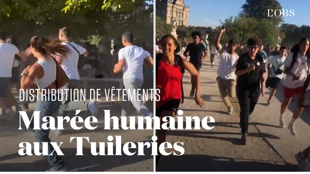 A Paris, une marque de vêtements provoque un mouvement de foule lors d'une distribution gratuite