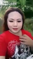 Petit Selfie à moto, et hop, grosse gamelle