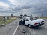 Edirne haberleri... Edirne'de iki otomobilin çarpıştığı kazada 3 kişi yaralandı