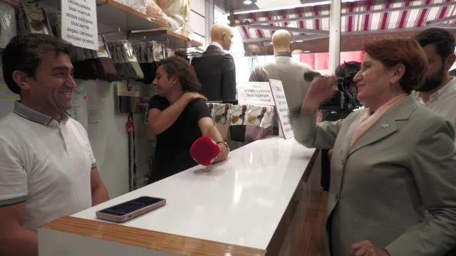 Akşener'in Ziyaret Ettiği Giyim Mağazası Sahibi: Okulların Açılması Yaklaştı. Şu An Kuyruk Olması Lazımdı. Ama Şu Anda Bomboş