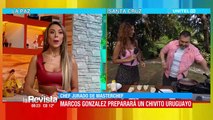 El chef Marcos preparó un “chivito uruguayo”y bailó morenada en La Revista
