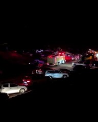 طريق سريع يتوسط وادي تربة يشهد ارتفاع منسوب الأمطار دون حلول