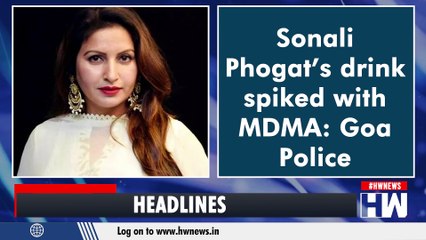 Headline: BJP Leader Sonali Phogat's Drink Was Spiked With MDMA, Says Goa Police|