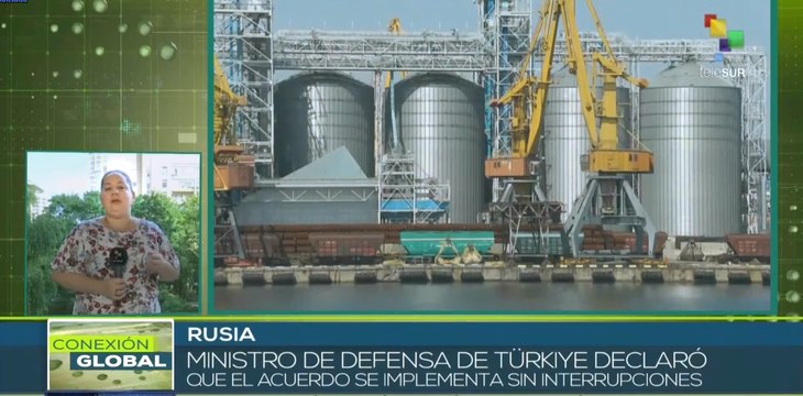 Mediación de Türkiye y ONU permite exportación de granos desde Ucrania