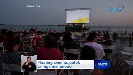 Floating cinema, patok sa mga manonood | Saksi