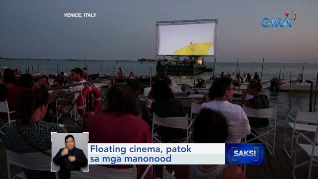 Floating cinema, patok sa mga manonood | Saksi