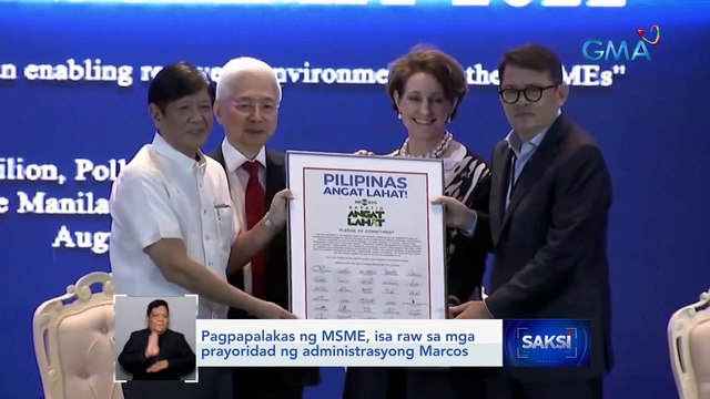 Pangulong Marcos, tiniyak na palalakasin ang Philippines-US relations para makatulong sa MSME | Saksi