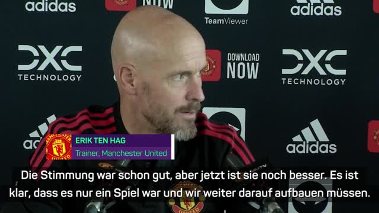 Ten Hag nach Sieg: "Stimmung ist besser"