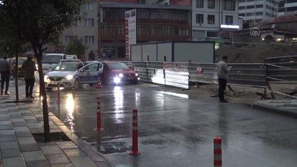 Toprak kayması doğal gaz hattını kopardı