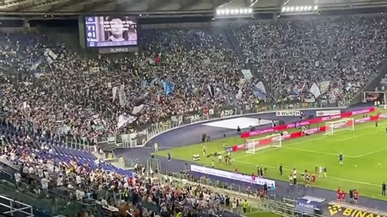 Lazio - Inter: atmosfera da brividi all'Olimpico