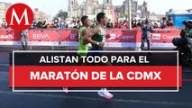 Inician preparativos del maratón en el Zócalo de la CdMx