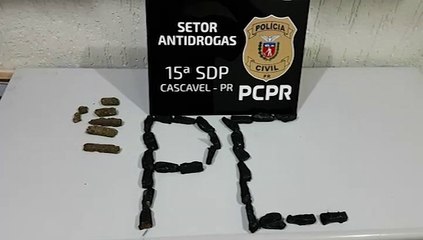 Homem é detido pelo GDE com 30 porções de maconha