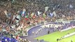 Lazio - Inter, la festa della squadra sotto la Curva Nord