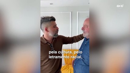 Bruno Gagliasso se encontra com Lula: 'Meu presidente'