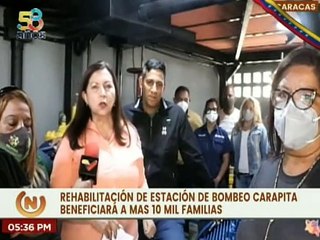 Caracas | Activan estación de bombeo en Carapita para optimizar el servicio de agua potable